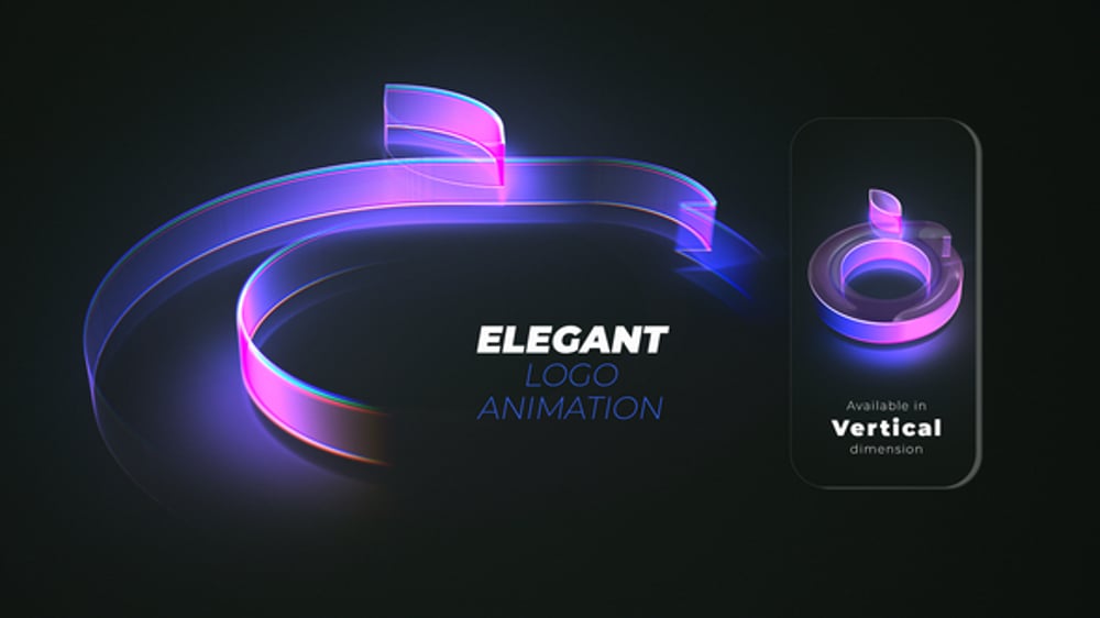 Modern Glowing Abstract Logo Reveal, Logo Stings ft. logo reveal